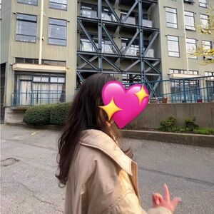 TNA Tan Coaches Jacket (mid-length)